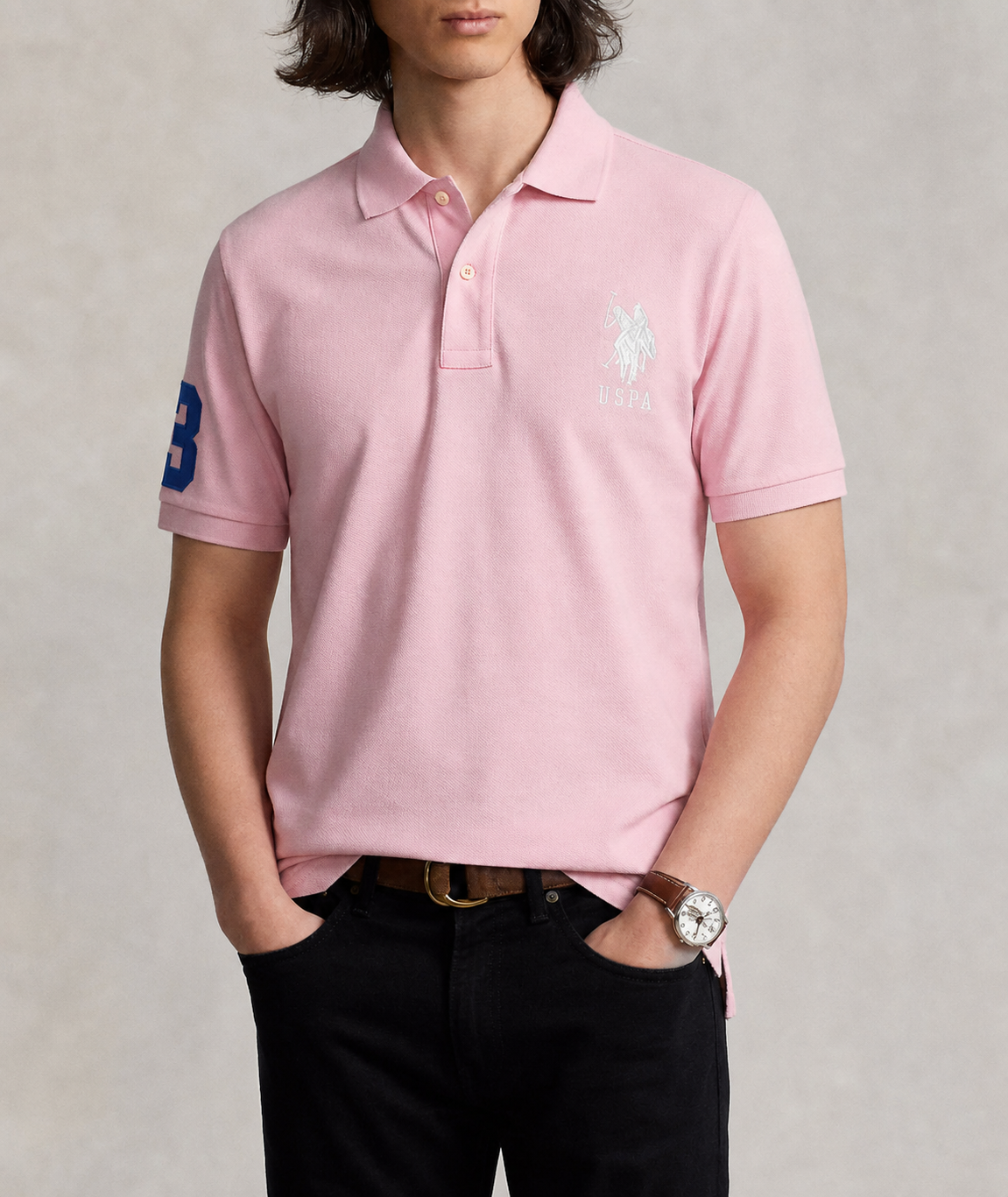 US Polo Breathable Cotton Pique Polo Shirt