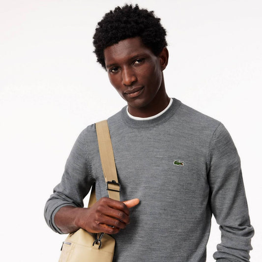 Lacoste Crewneck Lightweight Wool Sweater