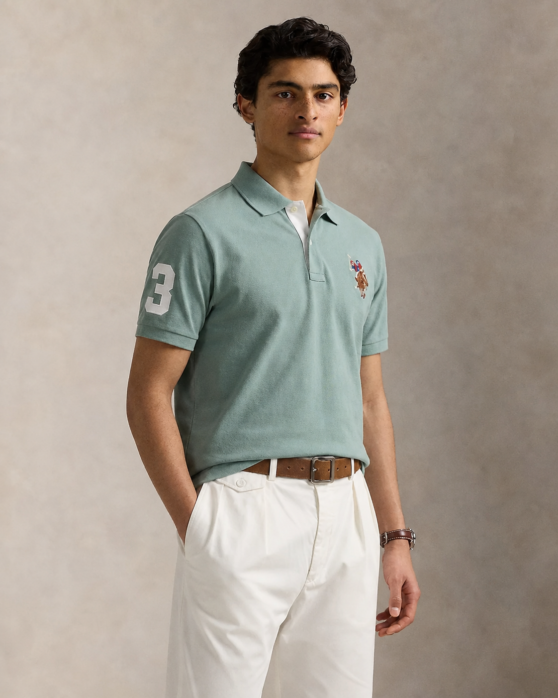 US Polo Breathable Cotton Pique Polo Shirt