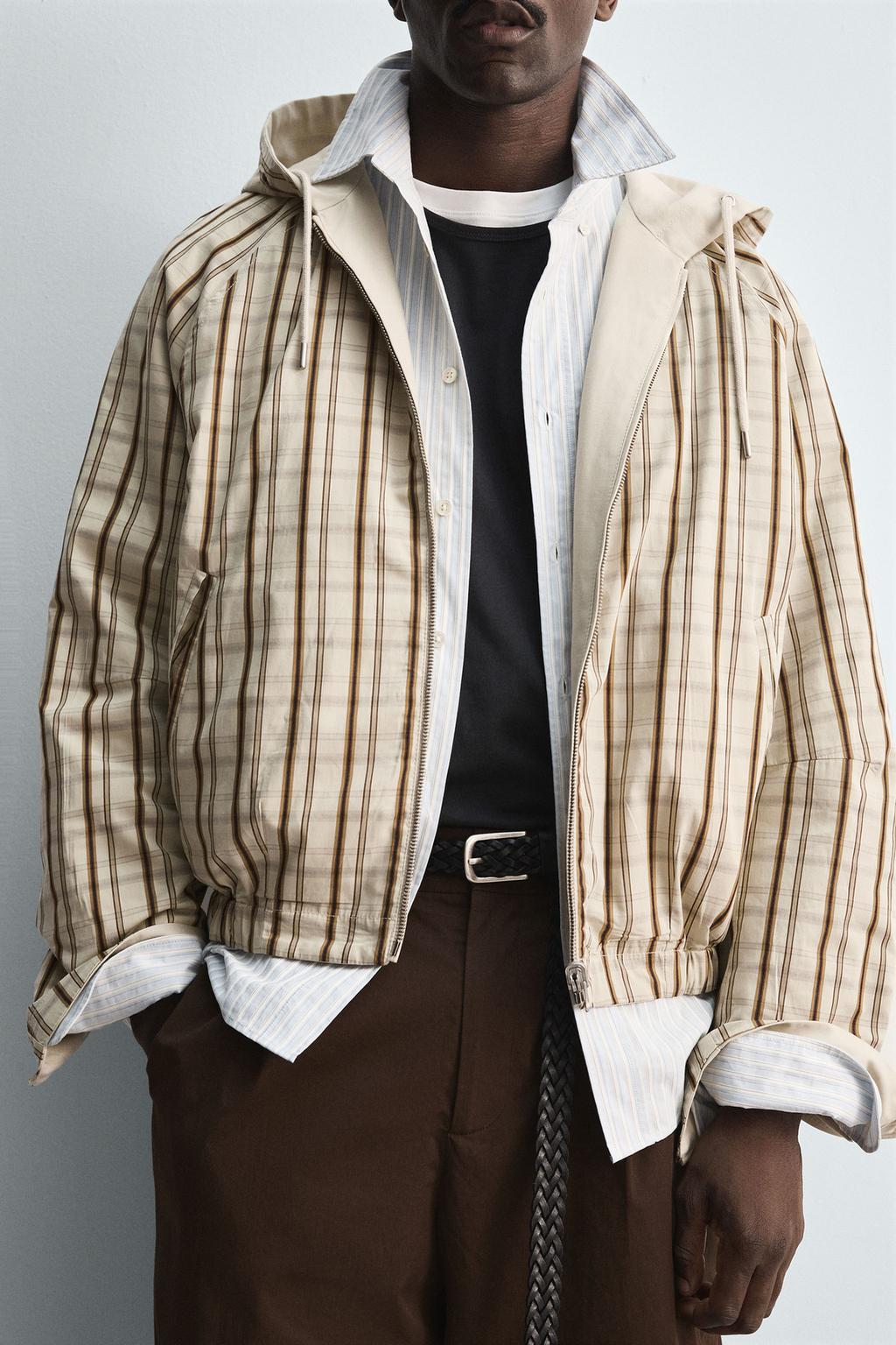 Zara CHECK REVERSIBLE JACKET