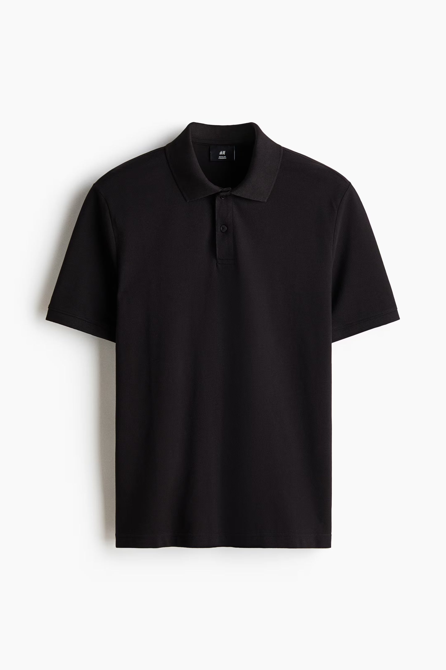 H&M Regular Polo Shirt Black