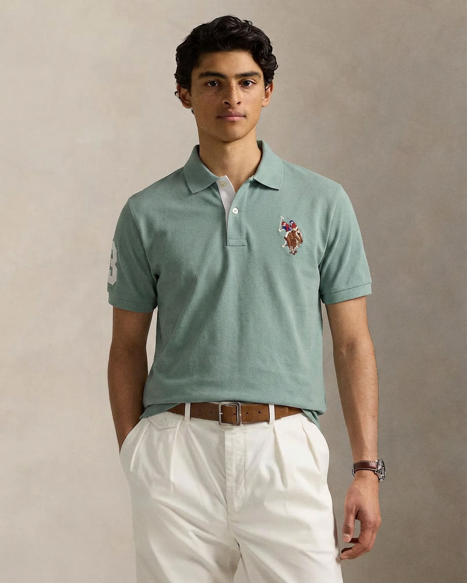 US Polo Breathable Cotton Pique Polo Shirt