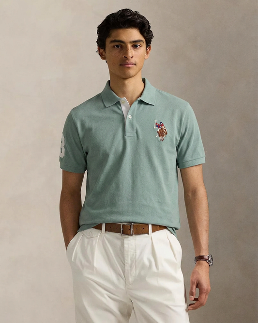 US Polo Breathable Cotton Pique Polo Shirt