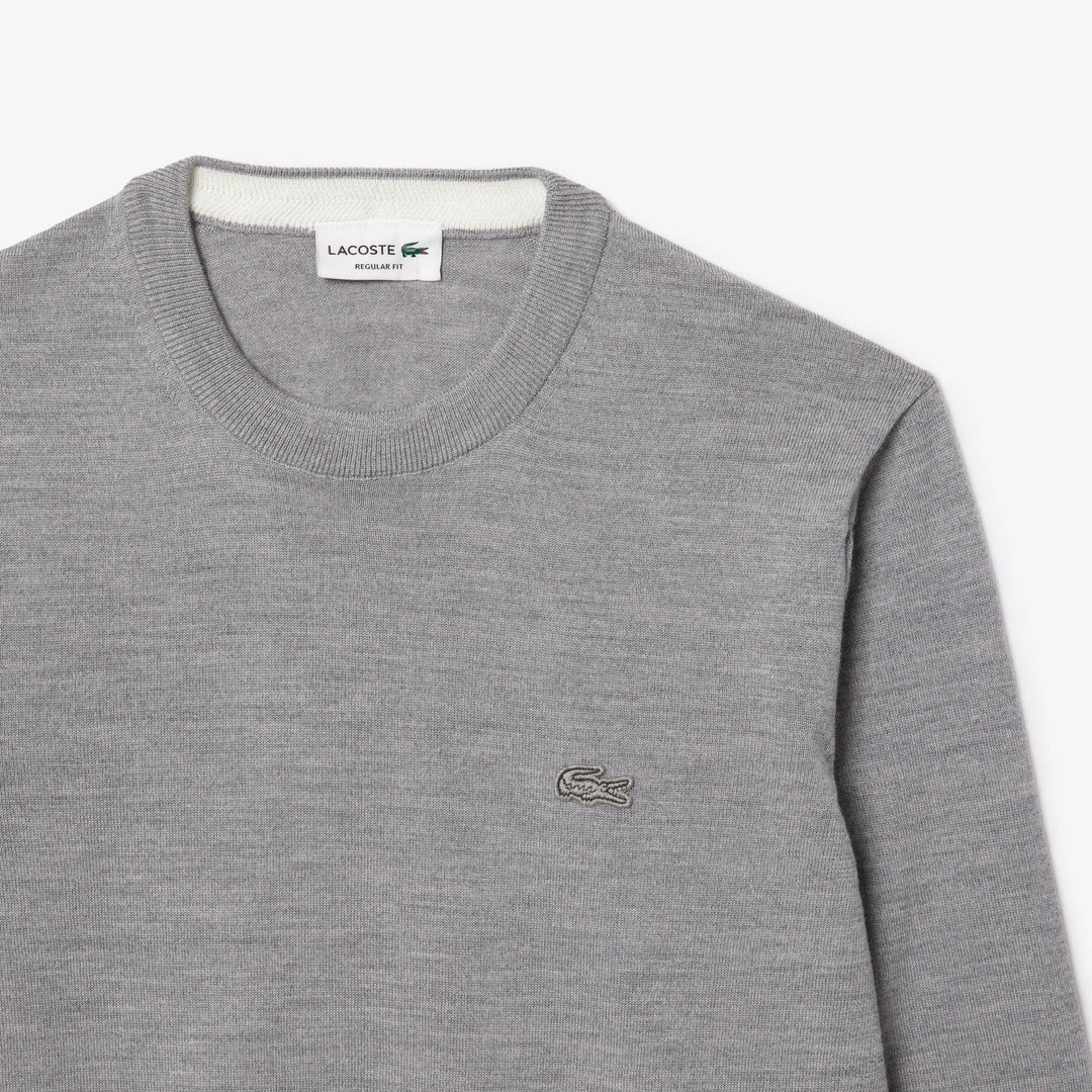 Lacoste Crewneck Lightweight Wool Sweater