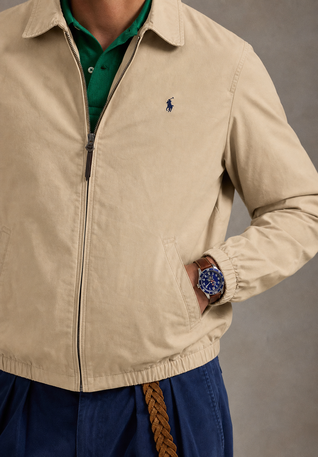 Ralph Lauren Bayport Poplin Cropped Jacket