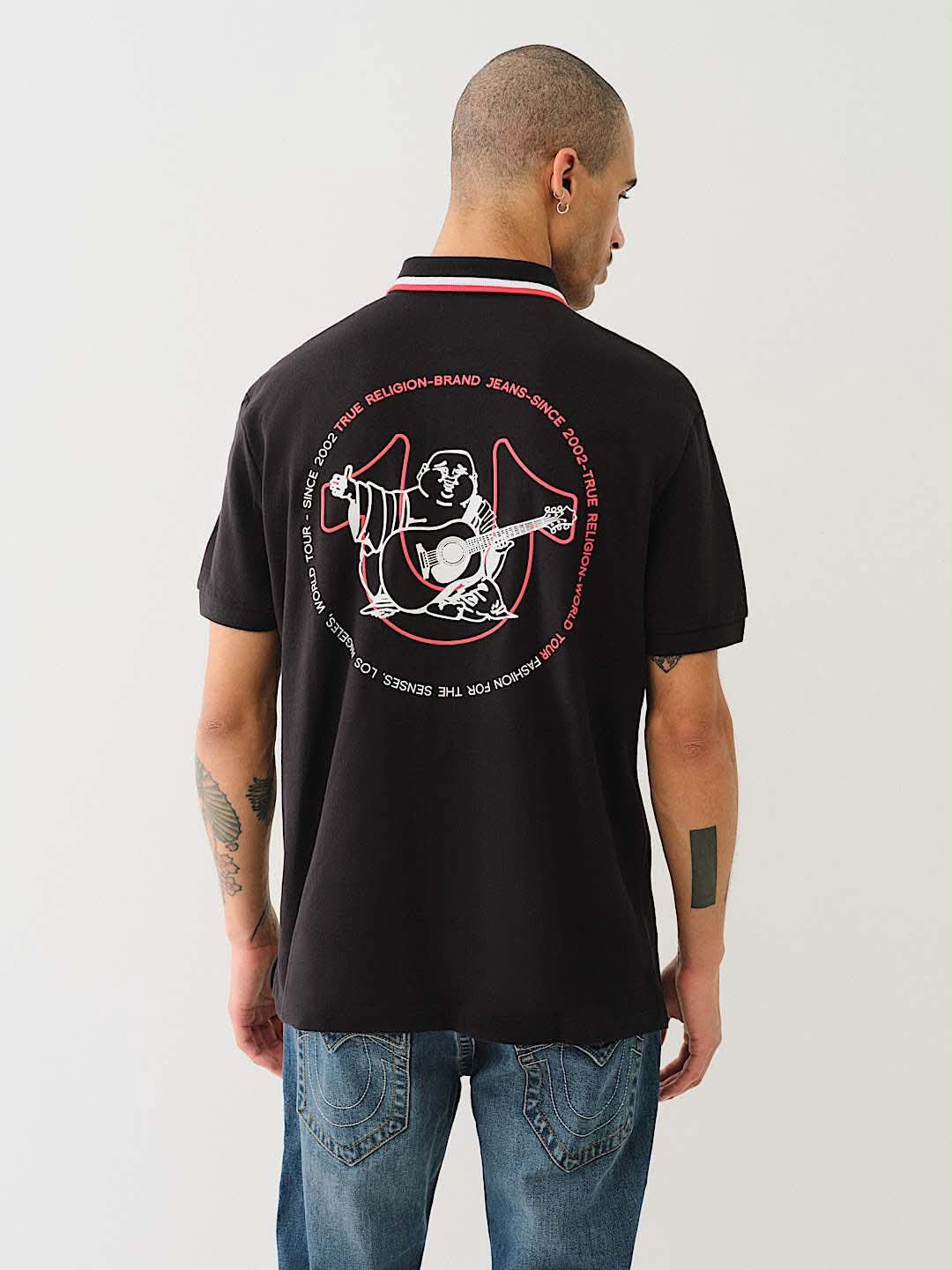 True Religion logo polo shirt