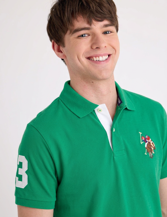 US Polo Breathable Cotton Pique Polo Shirt