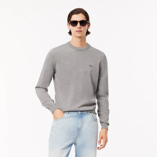 Lacoste Crewneck Lightweight Wool Sweater