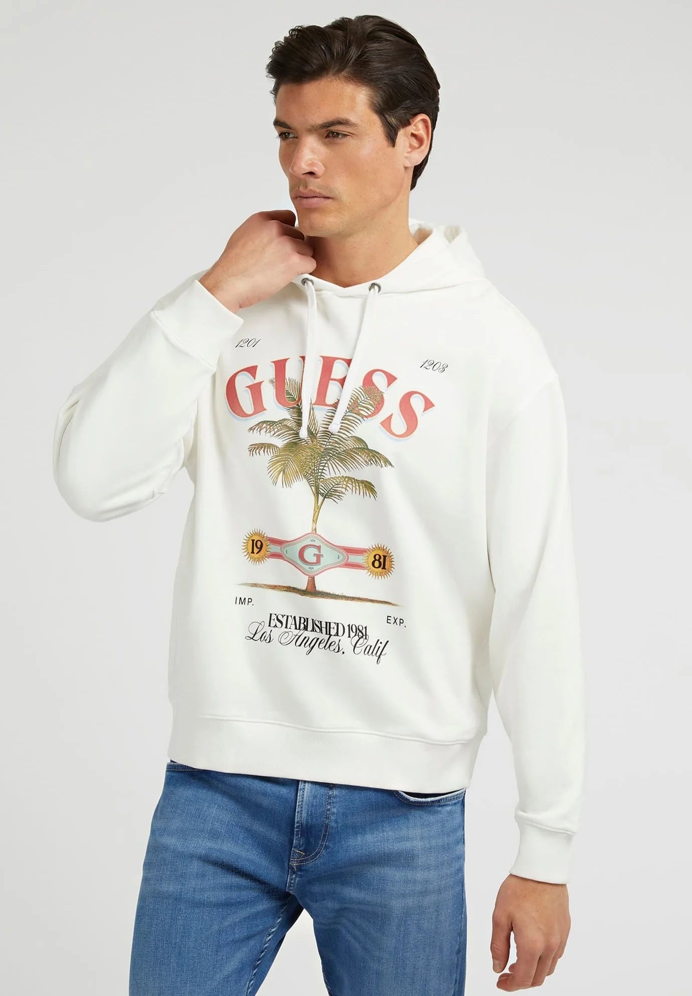 Guess Palm Tree Graphic Hoodie