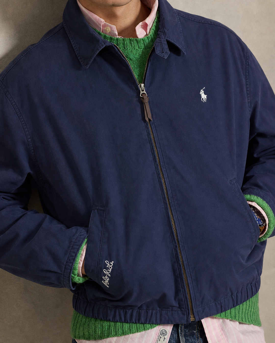 Ralph Lauren Bayport Poplin Cropped Jacket