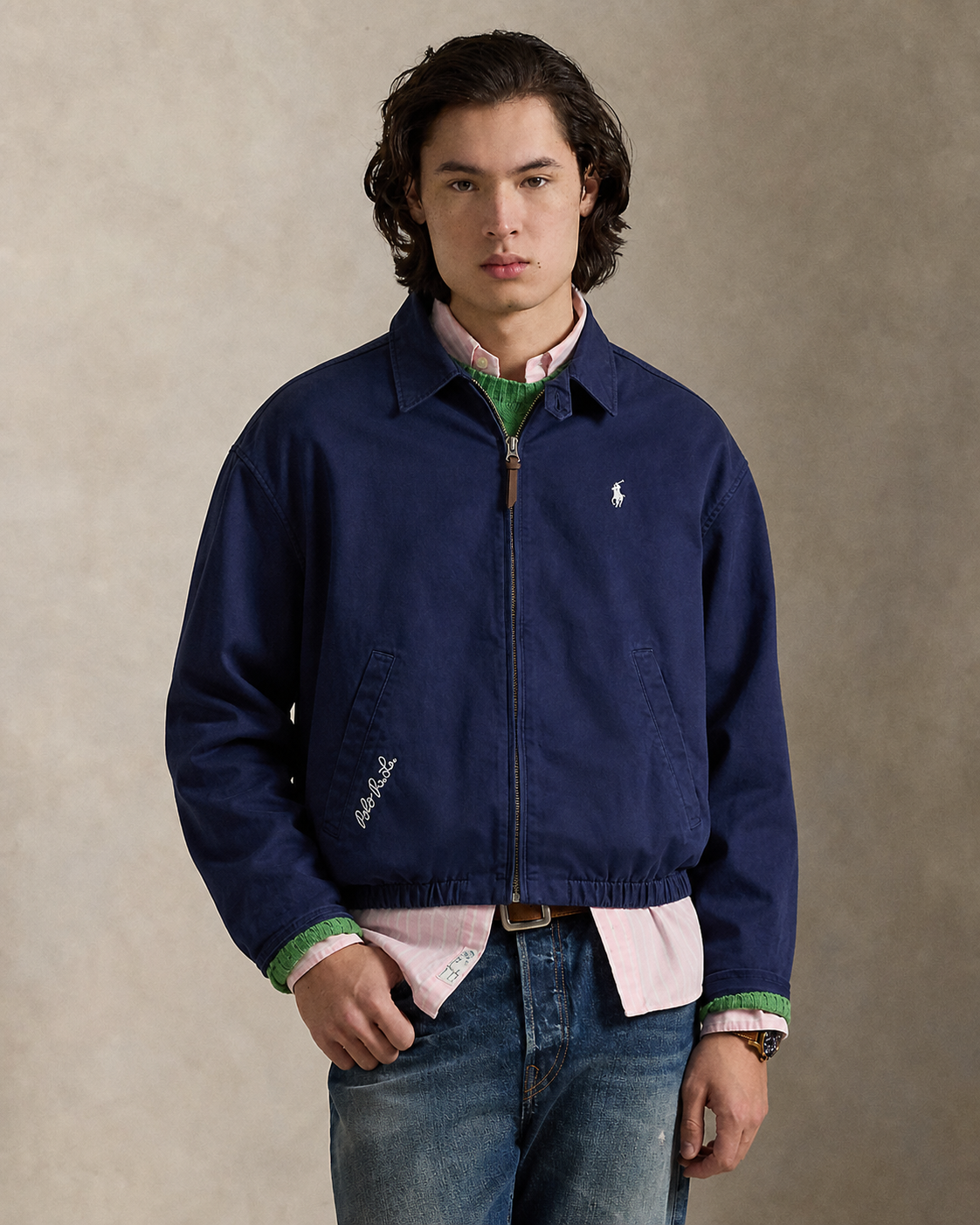 Ralph Lauren Bayport Poplin Cropped Jacket