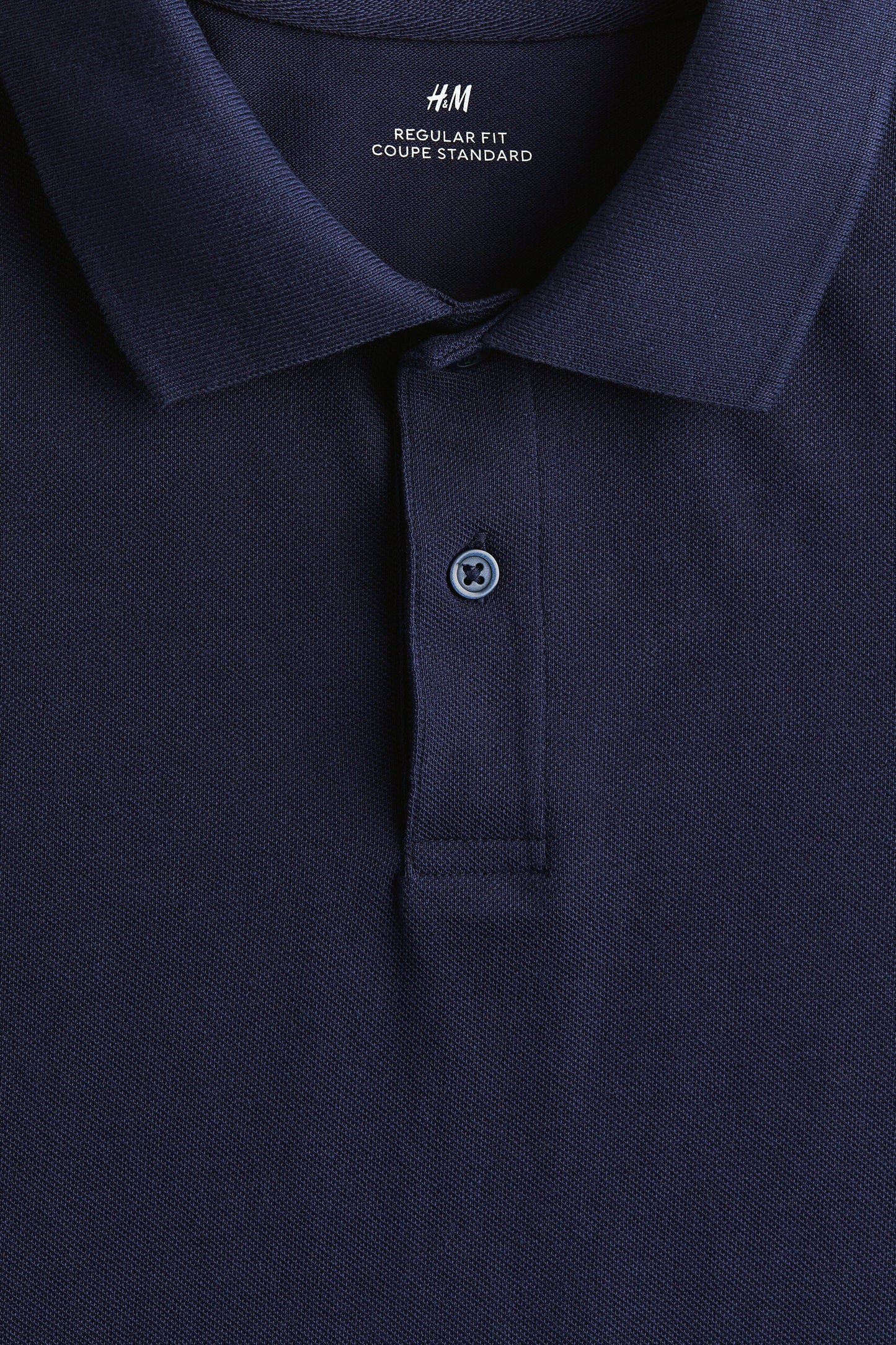 H&M Regular Polo Shirt Navy Blue
