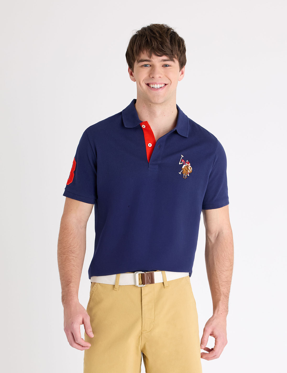 US Polo Breathable Cotton Pique Polo Shirt