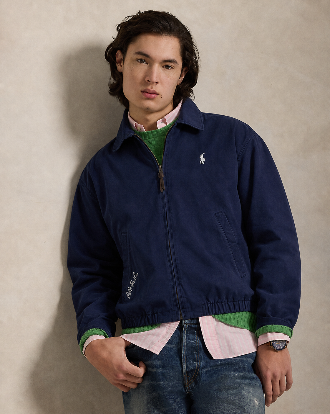 Ralph Lauren Bayport Poplin Cropped Jacket