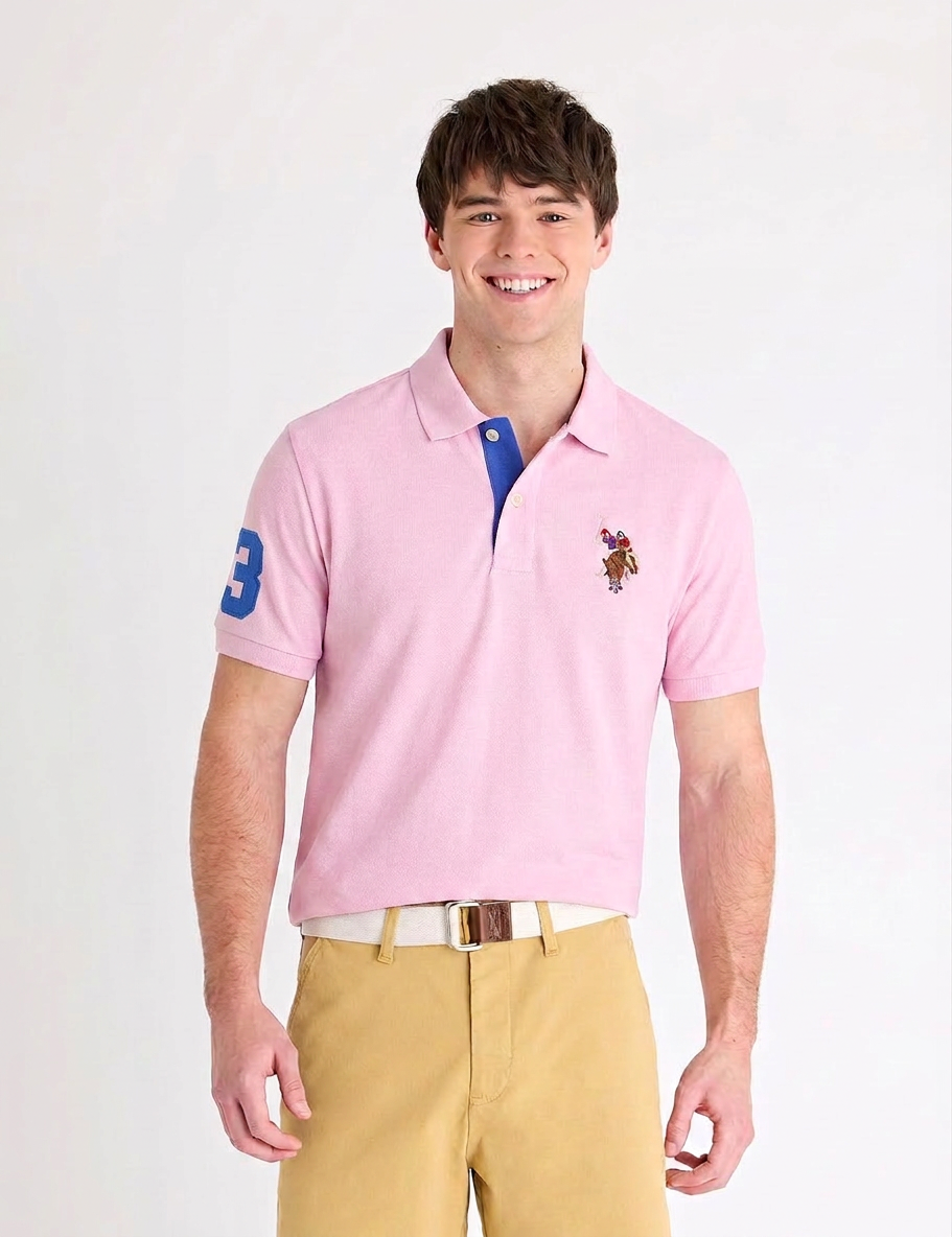 US Polo Breathable Cotton Pique Polo Shirt