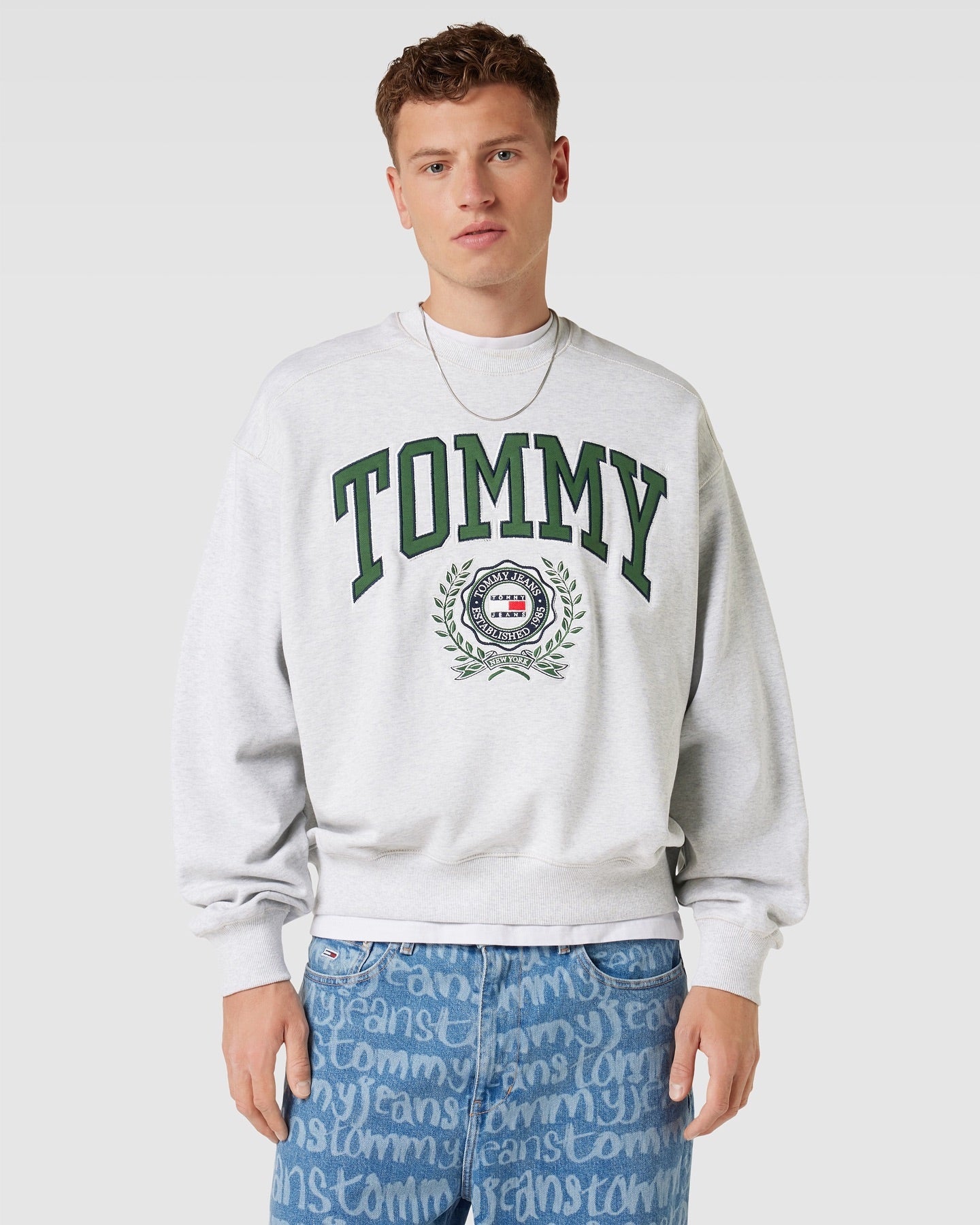 Tommy Jeans Sweatshirt Crewneck Boxi college - Grey