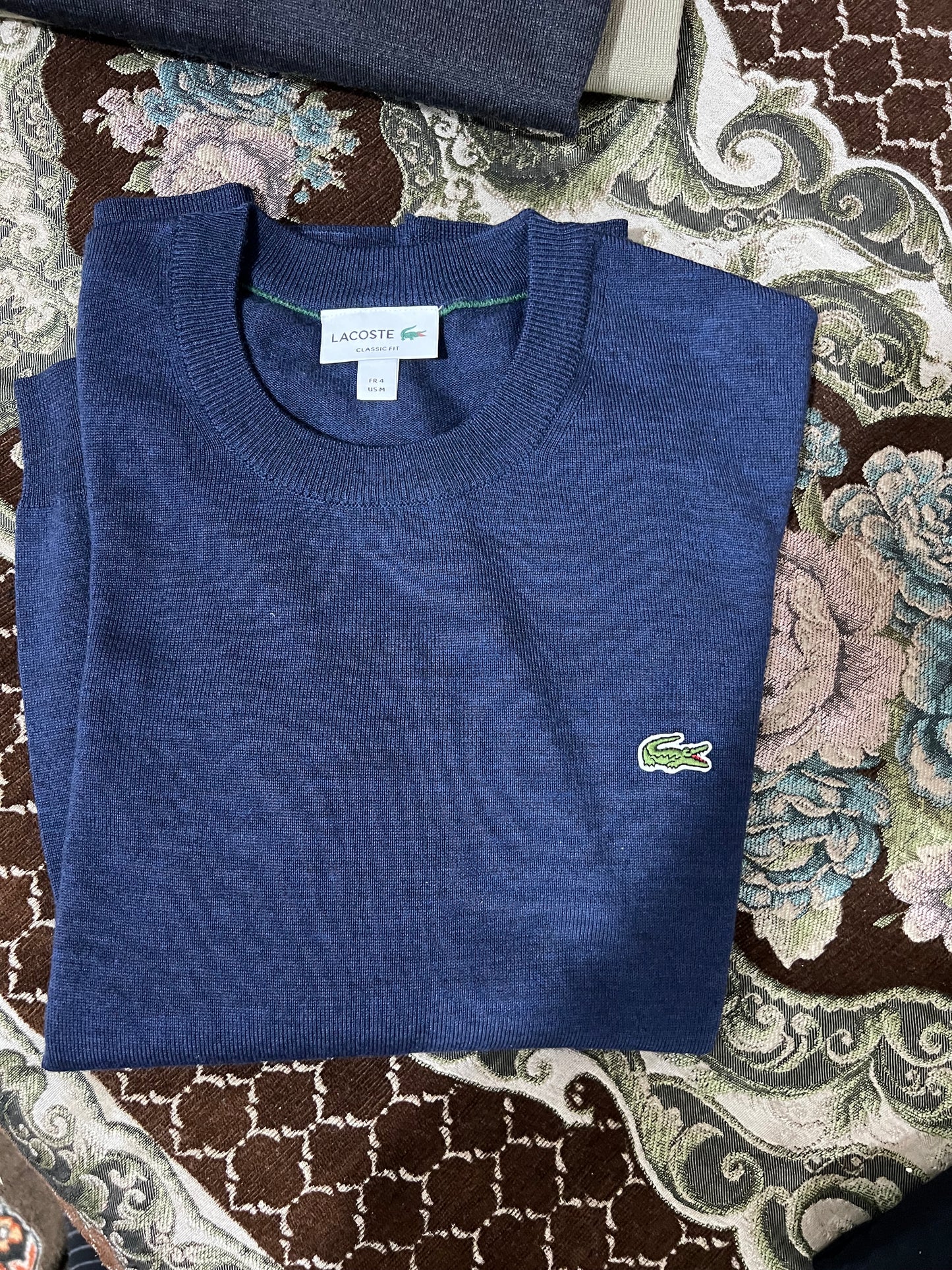 Lacoste Lightweight Wool Crewneck Sweater