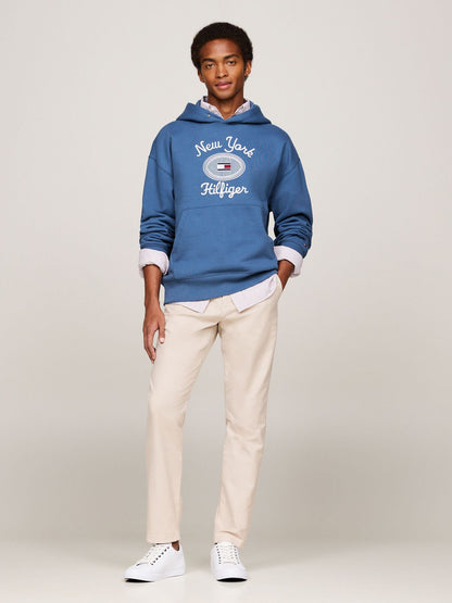 TOMMY HILFIGER HOODIE EMBROIDERED LOGO