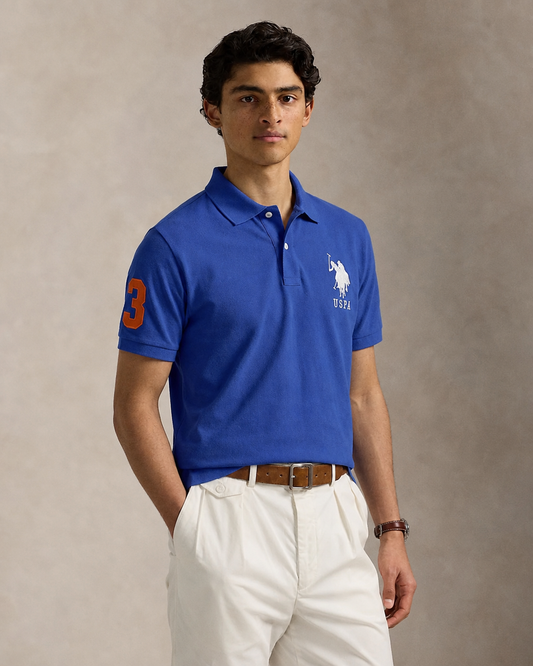 US Polo Breathable Cotton Pique Polo Shirt