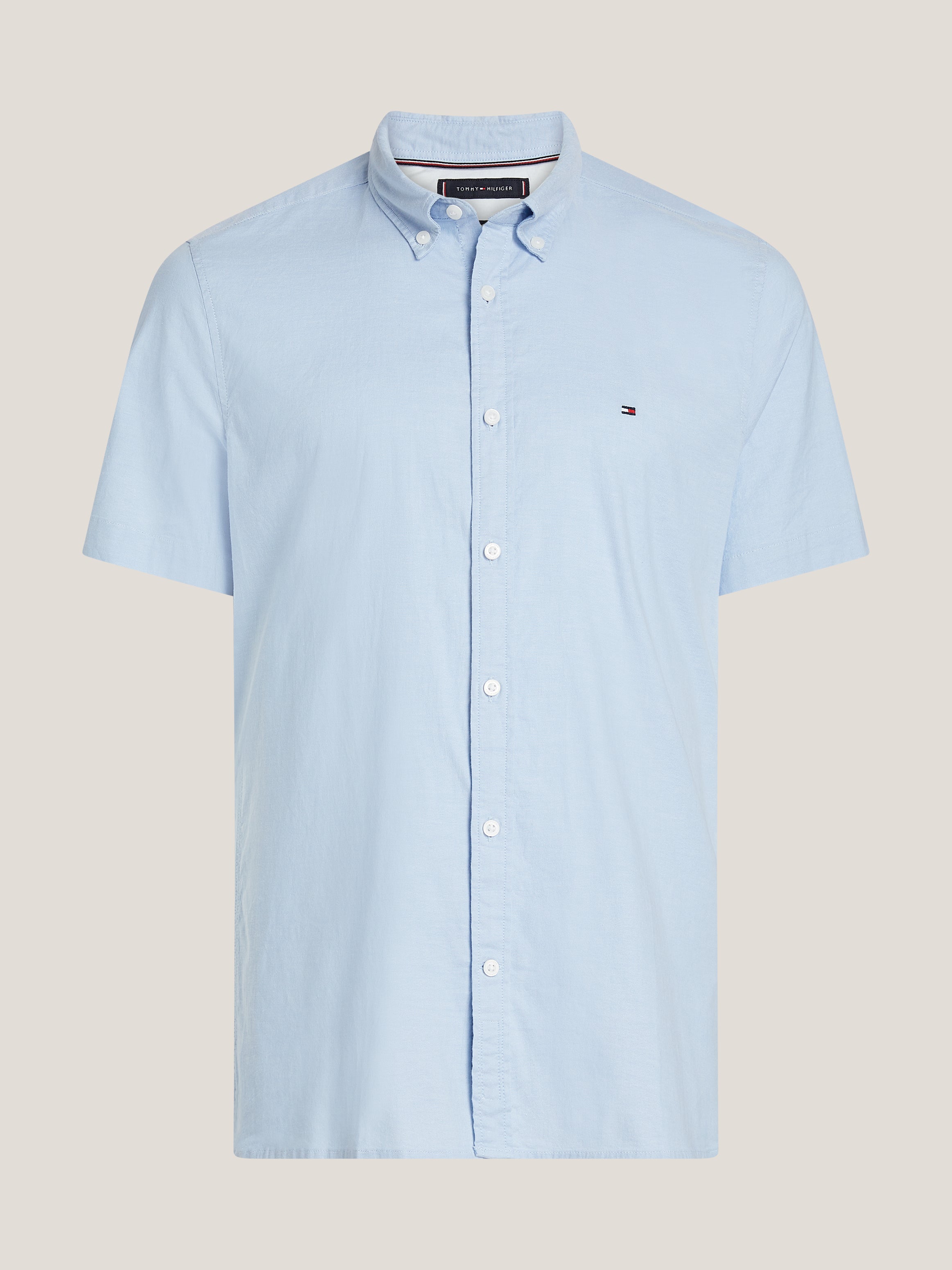 Tommy Hilfiger Essential Short Sleeve Shirt Cloudy Blue