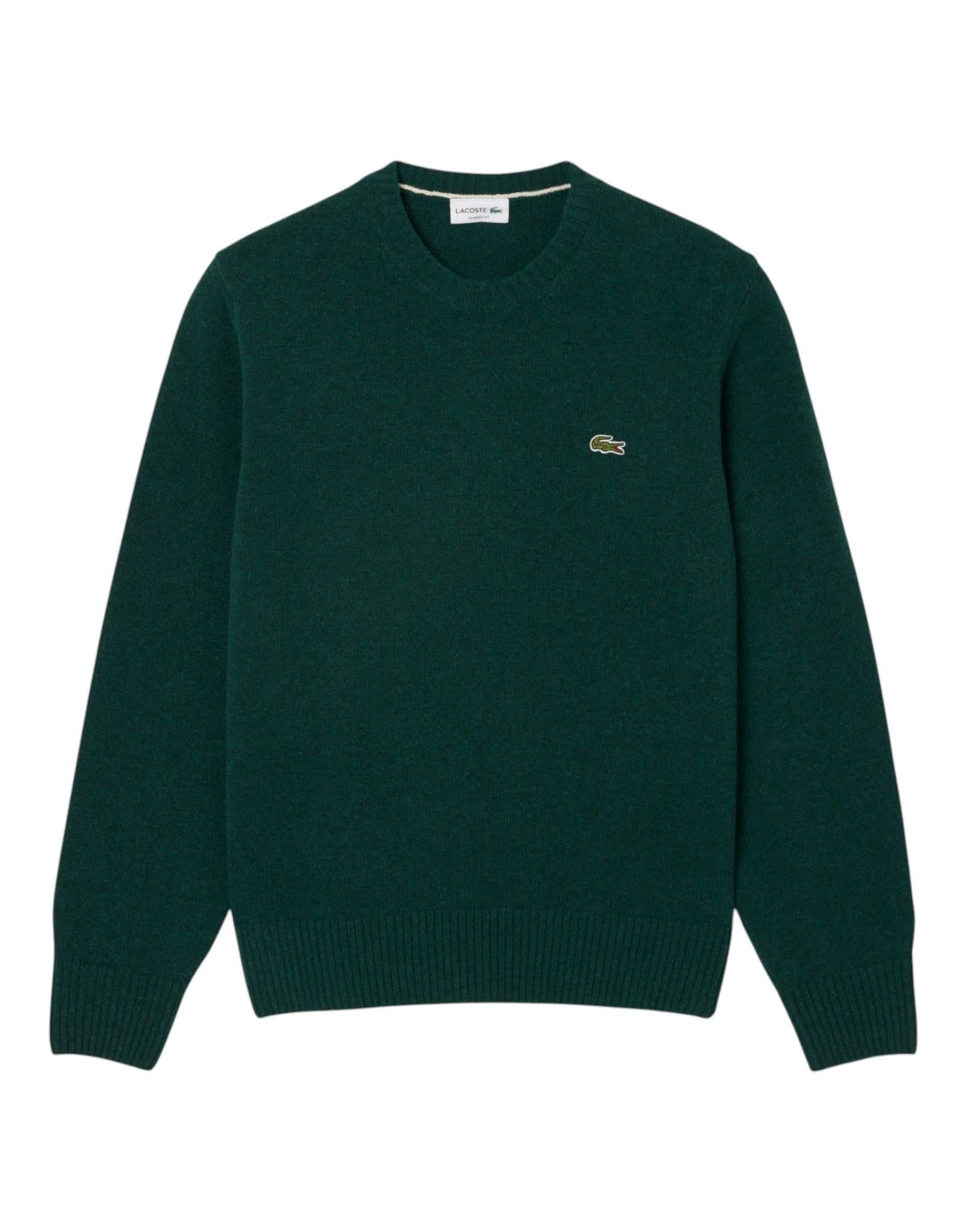 Lacoste Wool Crew Neck Sweater - Green