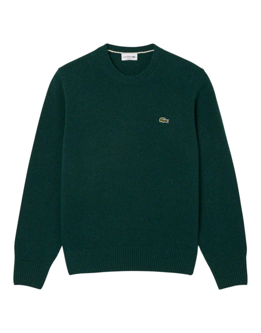Lacoste Wool Crew Neck Sweater - Green