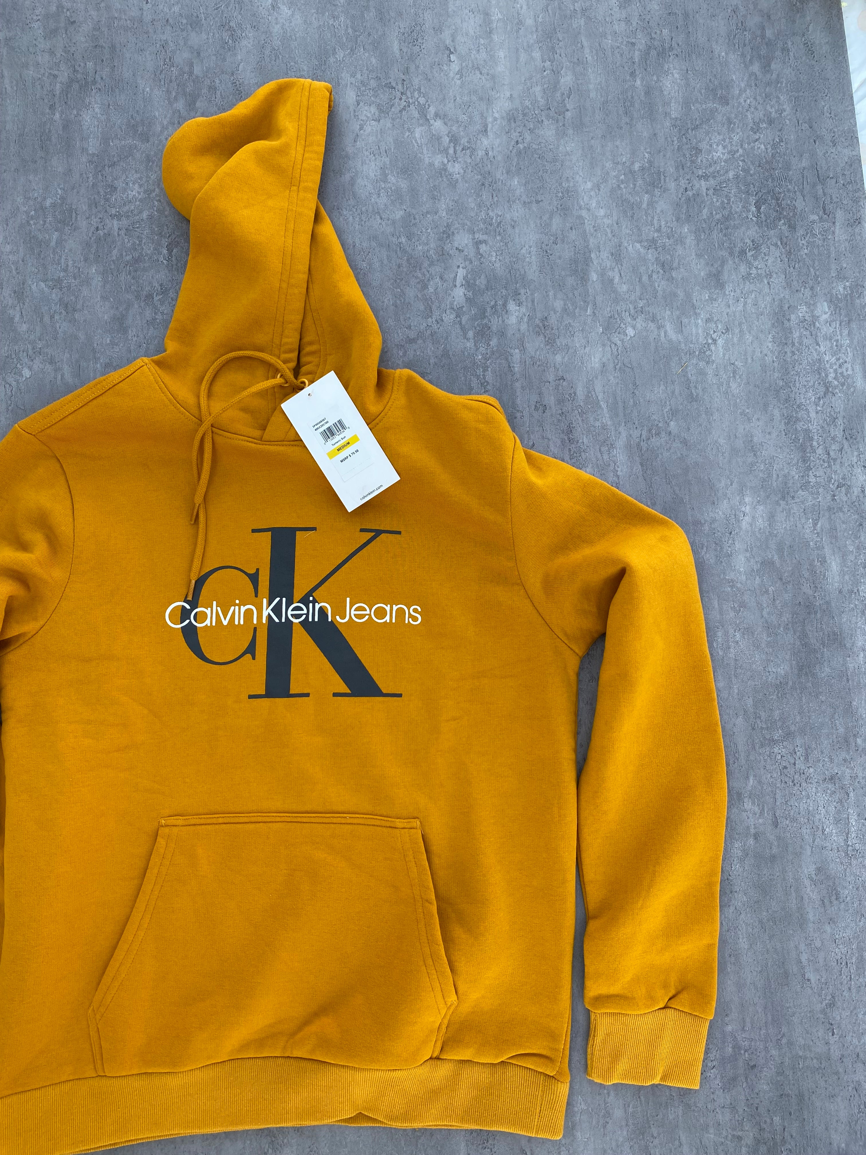 Calvin Klein Jeans Essential Hoodie - Mustard Yellow