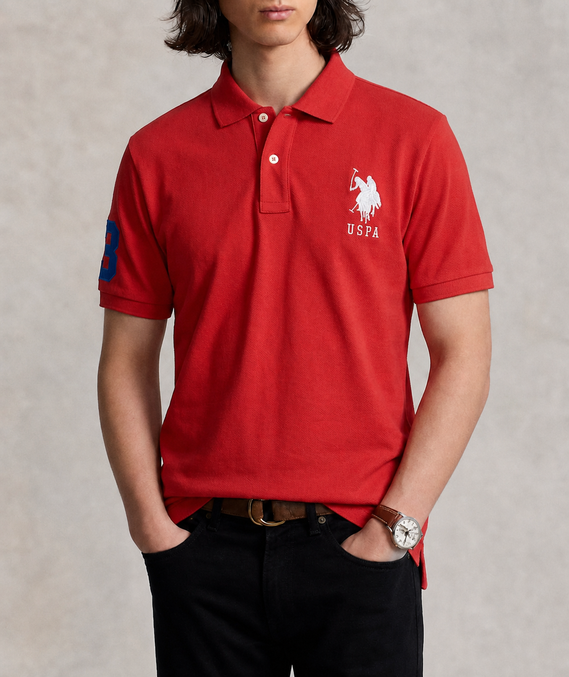 US Polo Breathable Cotton Pique Polo Shirt