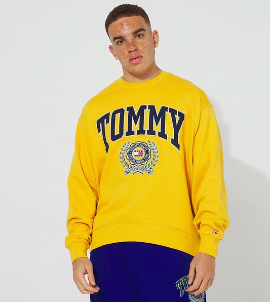 Tommy Jeans Crewneck Lightweight Boxi Fit - Yellow