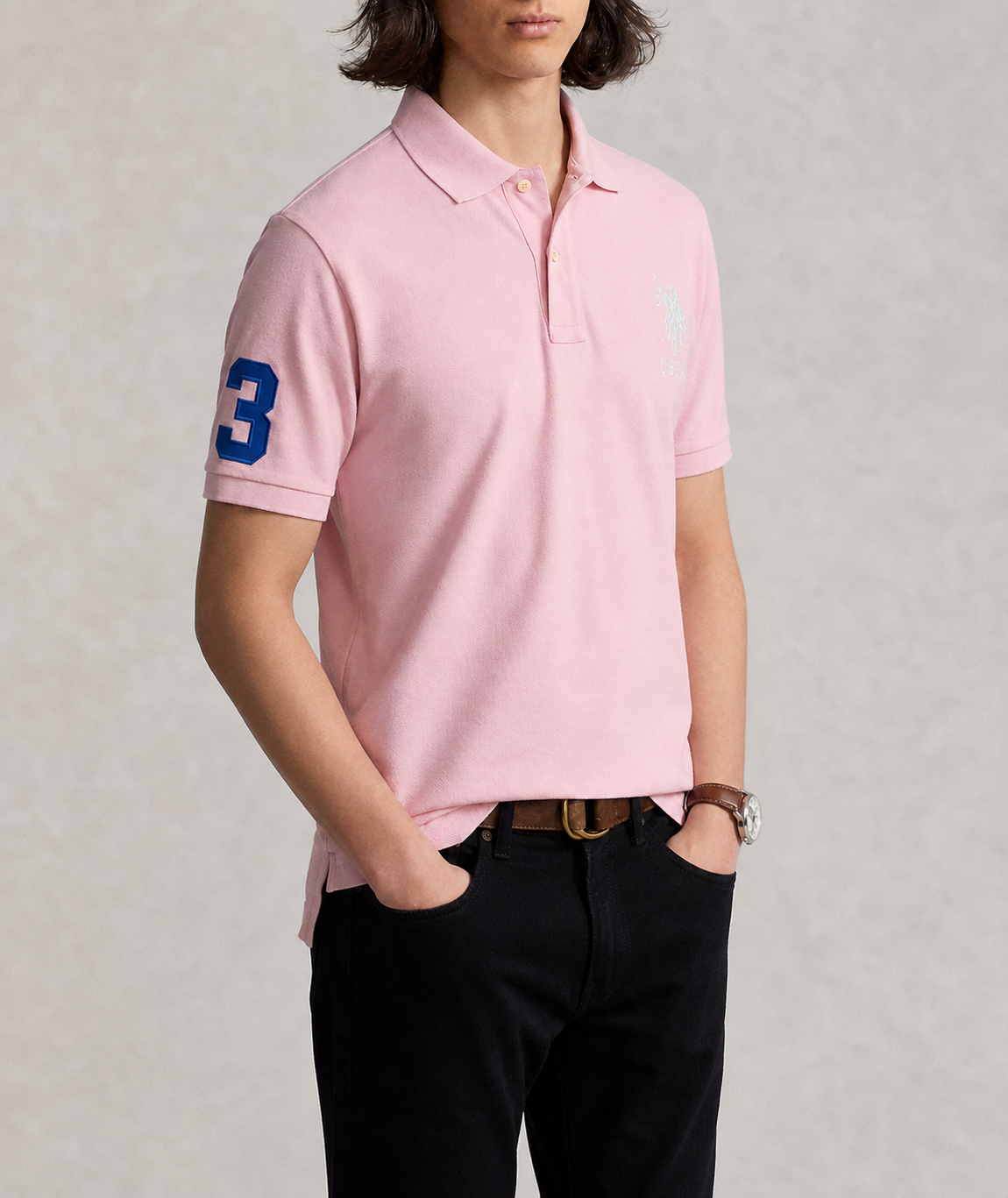 US Polo Breathable Cotton Pique Polo Shirt