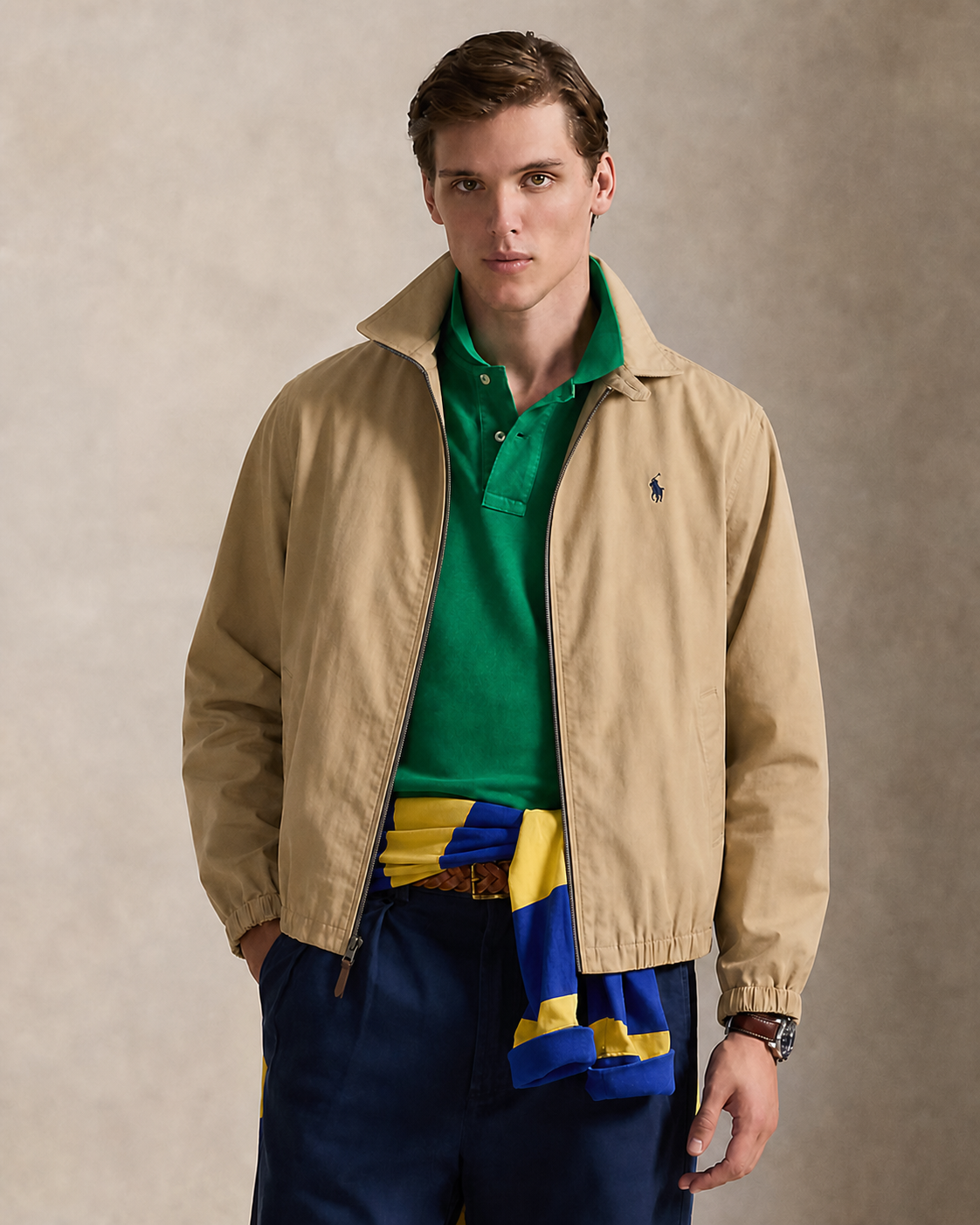 Ralph Lauren Bayport Poplin Cropped Jacket