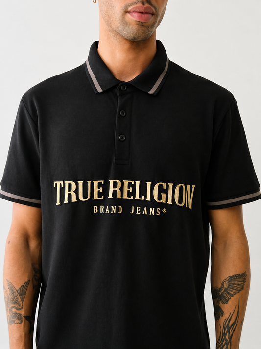 True Religion logo polo shirt