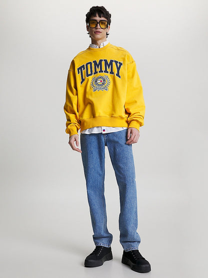 Tommy Jeans Crewneck Lightweight Boxi Fit - Yellow