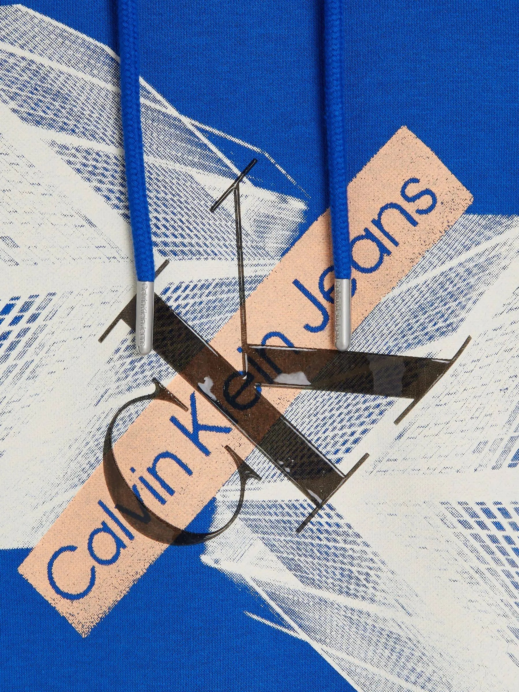 Calvin Klein Jeans Graphic Hoodie - Blue