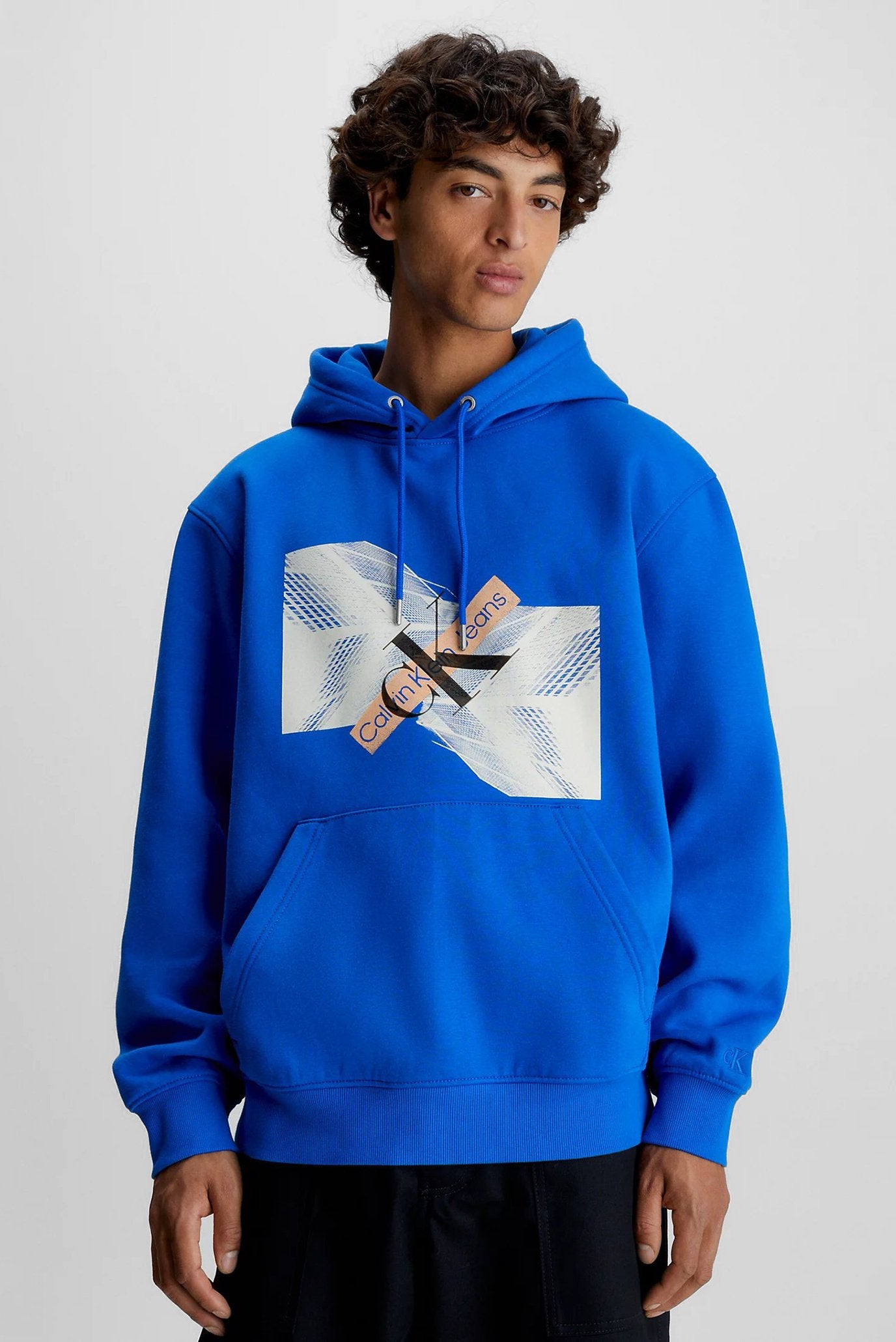 Calvin Klein Jeans Graphic Hoodie - Blue