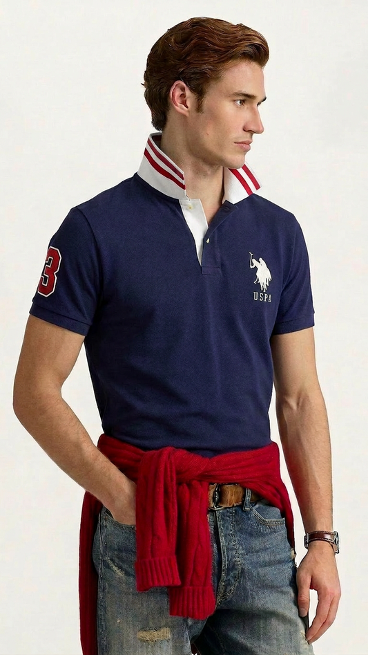 US Polo Breathable Cotton Pique Polo Shirt