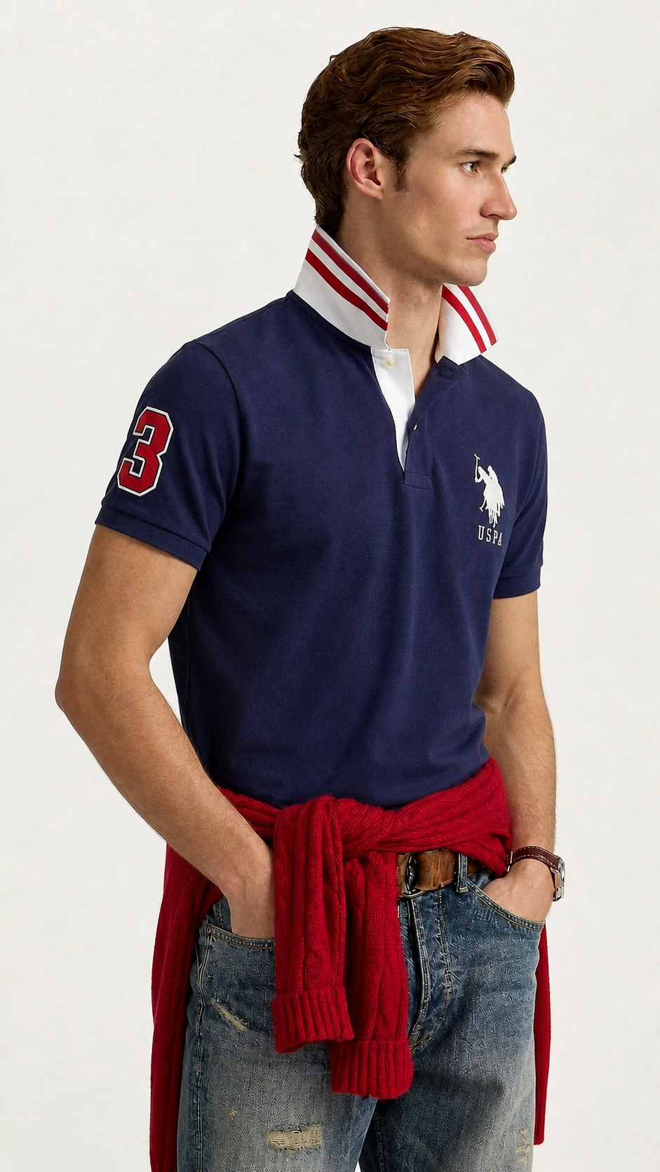 US Polo Breathable Cotton Pique Polo Shirt