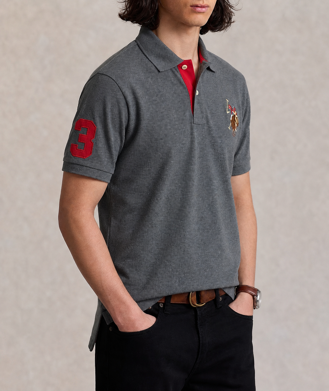 US Polo Breathable Cotton Pique Polo Shirt