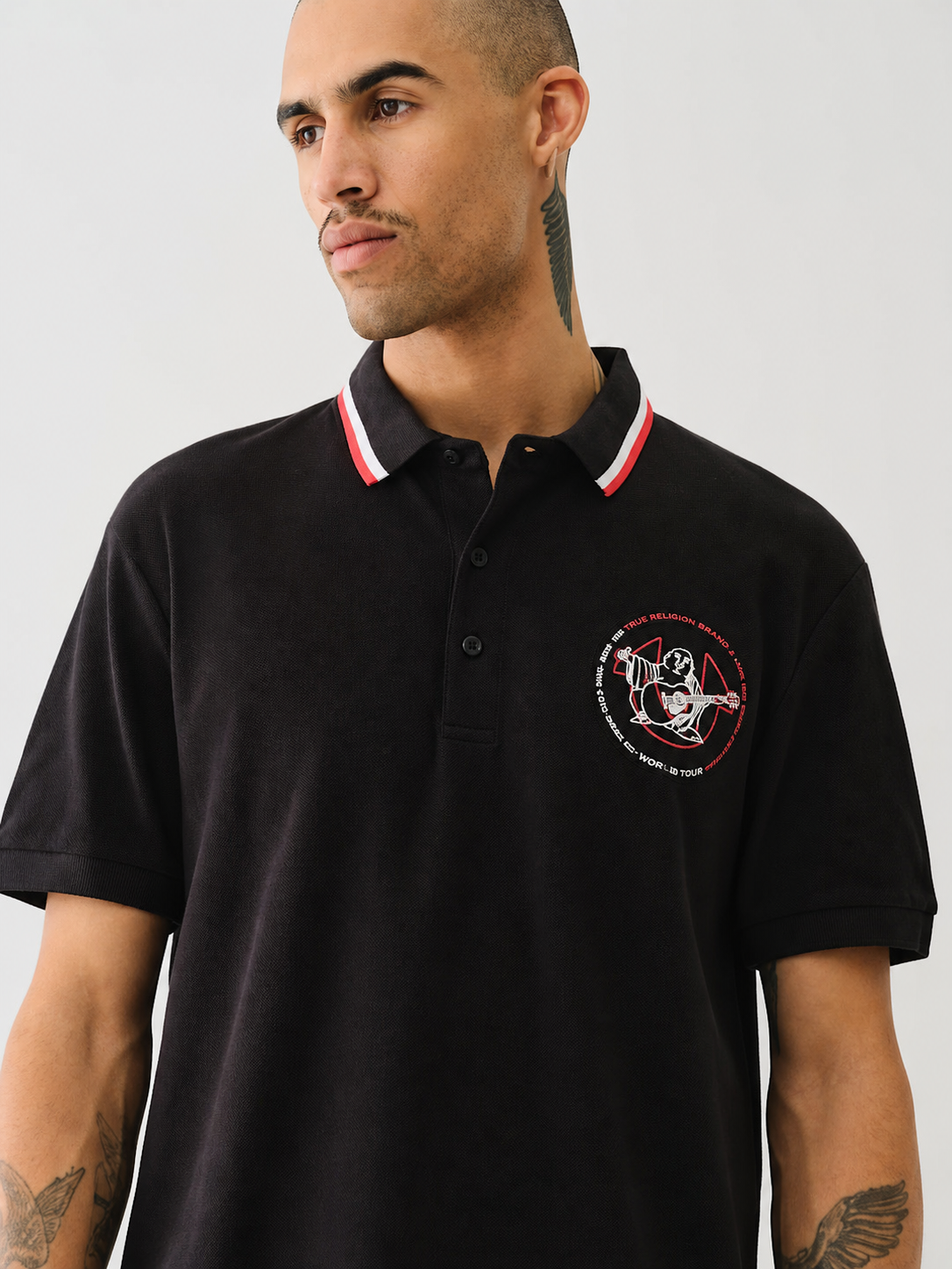 True Religion logo polo shirt