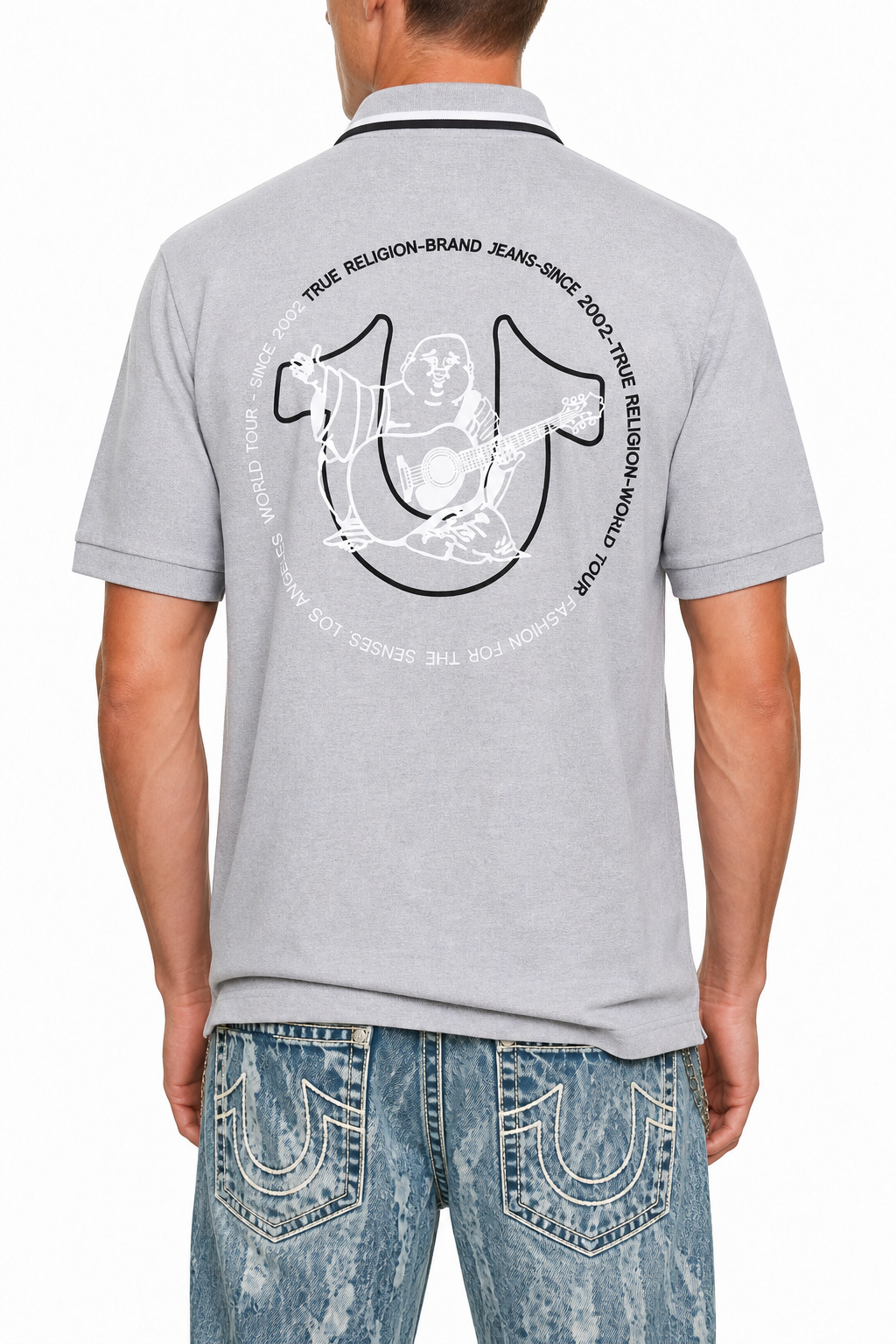 True Religion logo polo shirt