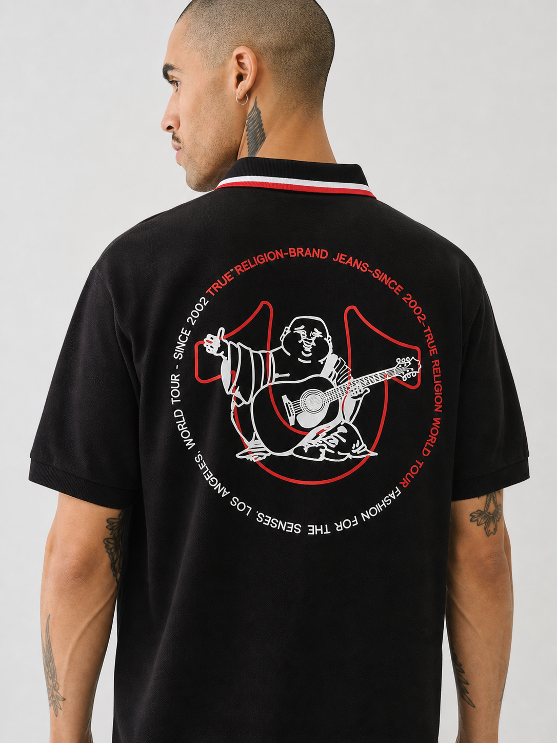 True Religion logo polo shirt