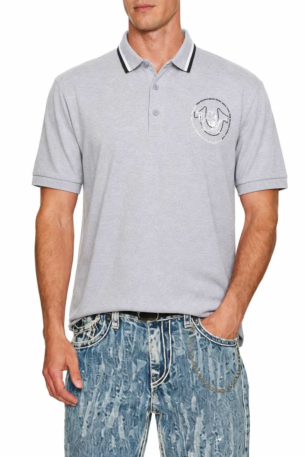 True Religion logo polo shirt