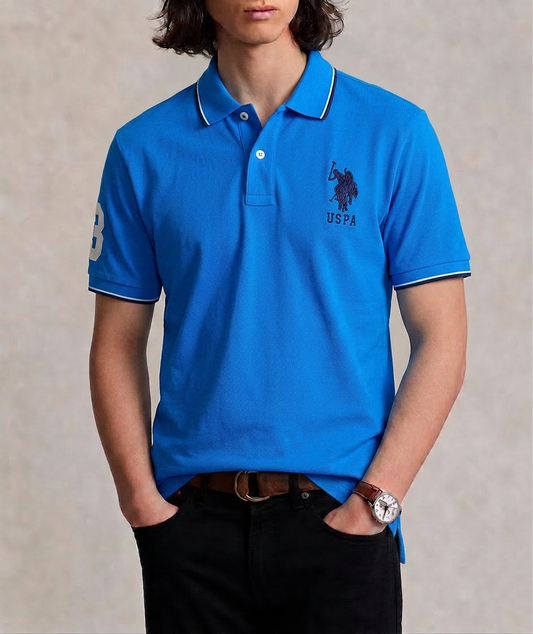 US Polo Breathable Cotton Pique Polo Shirt