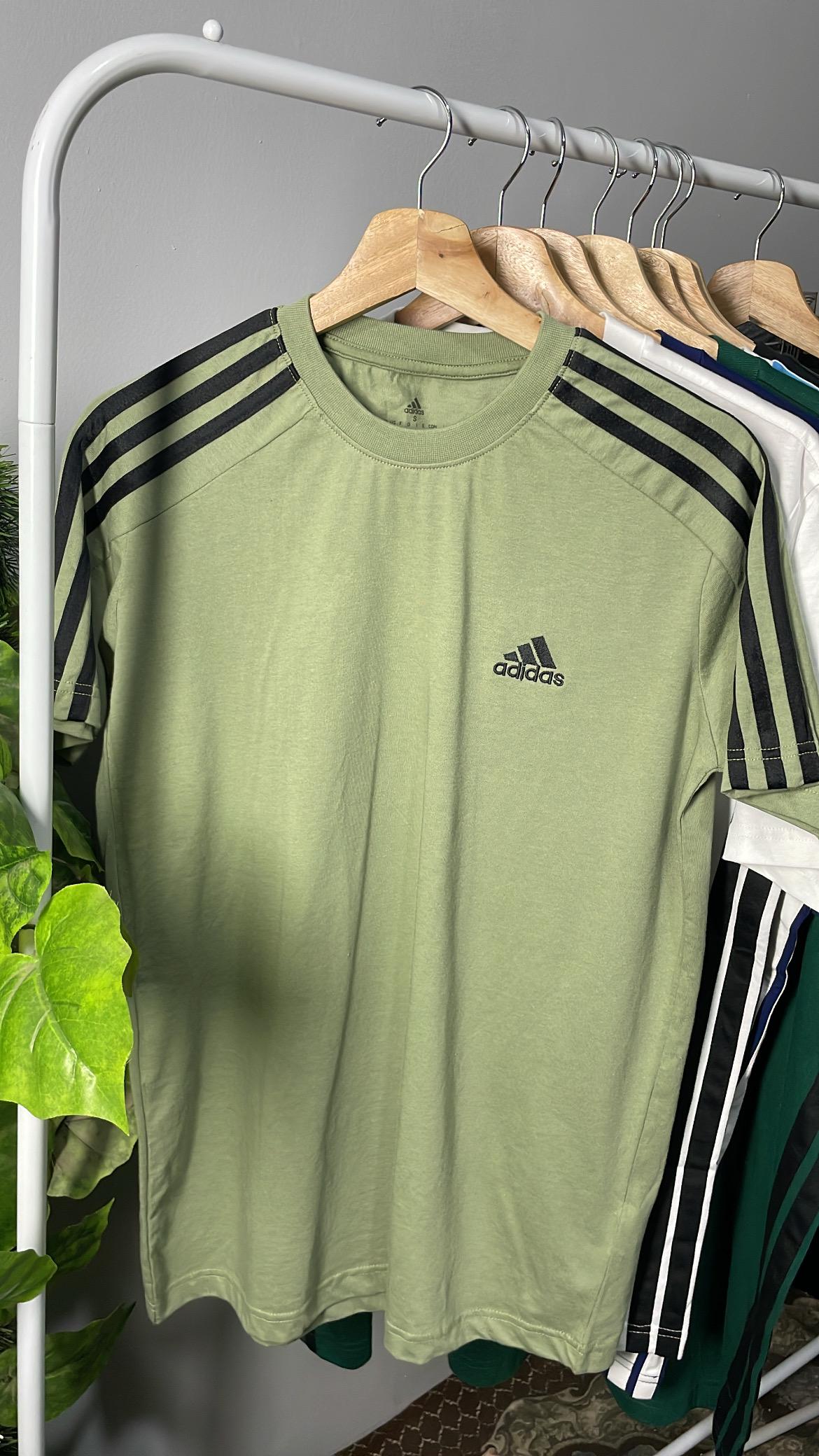 Adidas Essentials Single 3S Tee - Green