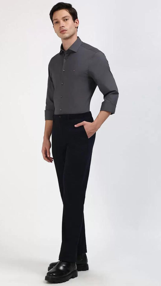 Tommy Hilfiger Classic Solid Cotton Shirt Slim Fit