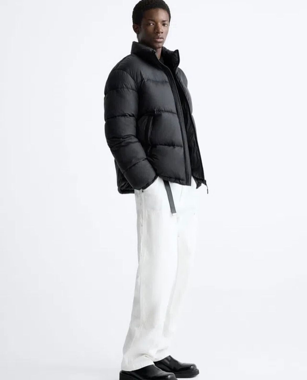Zara  Dnwr puffer jacket black
