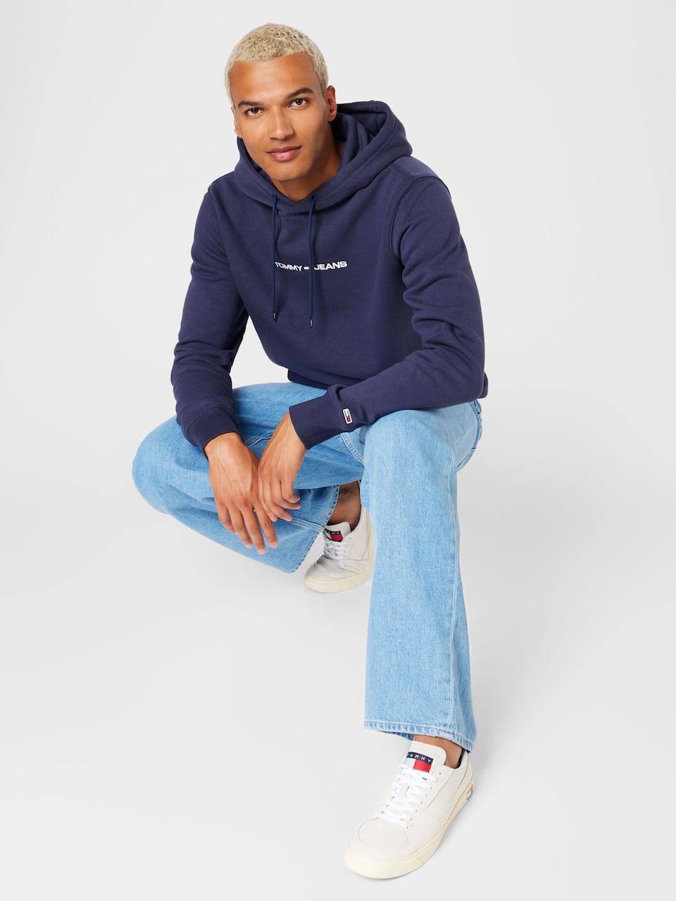 Tommy Jeans Hoodie Regular Fit - NavyBlue