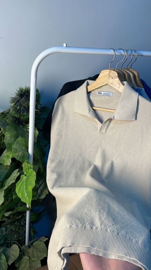 Zara Knit Polo Shirt