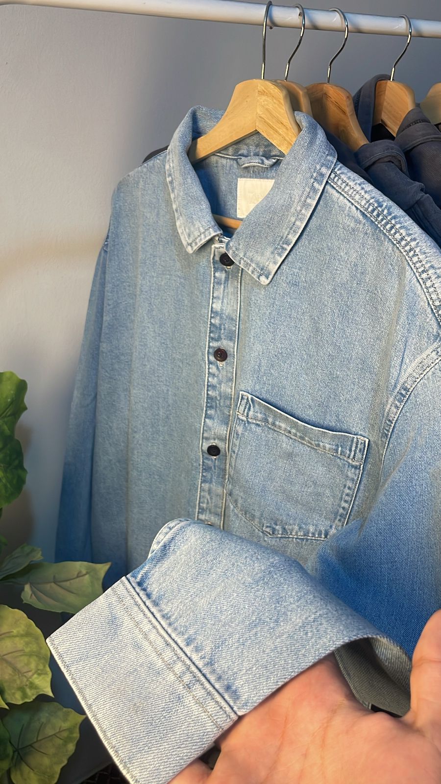 ZARA Heavy Boxy Fit Denim Shirt
