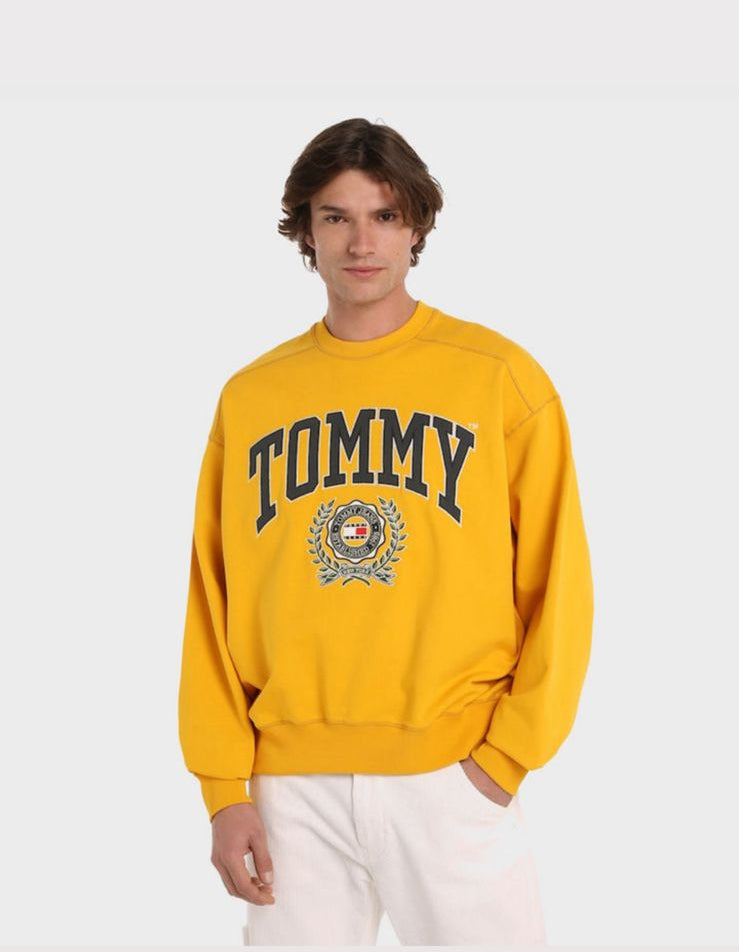 Tommy Jeans Crewneck Lightweight Boxi Fit - Yellow